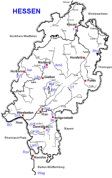 Hessen Karte